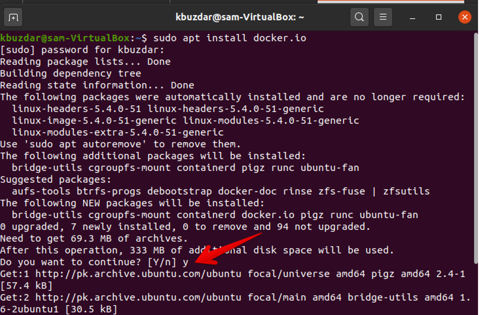 Install docker