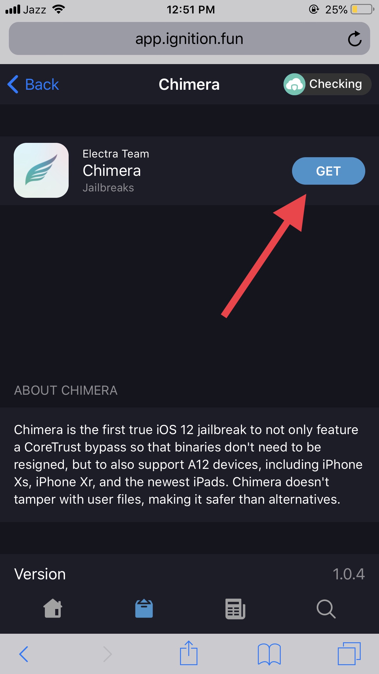 chimera jailbreak no pc