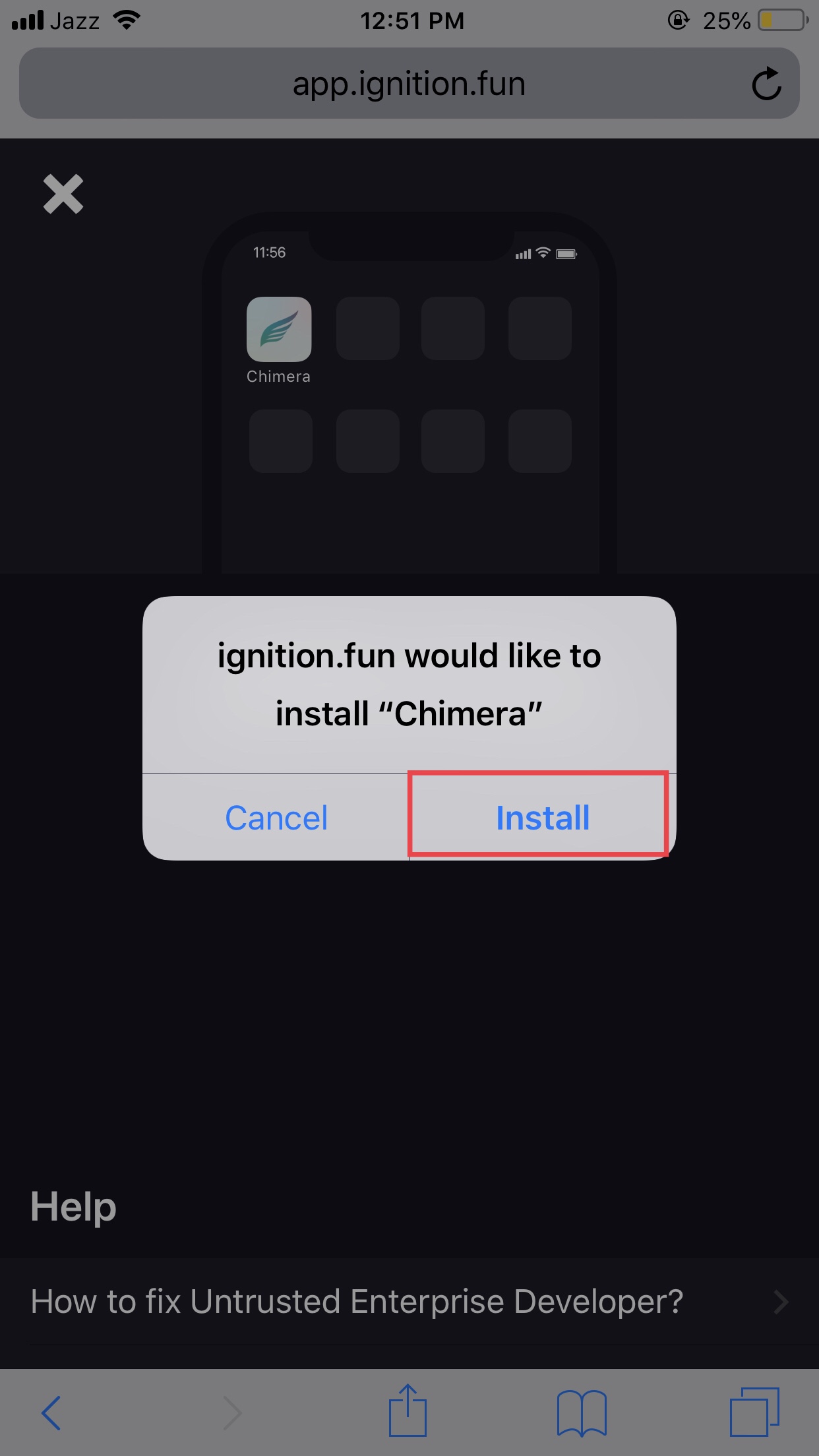 chimera jailbreak no pc