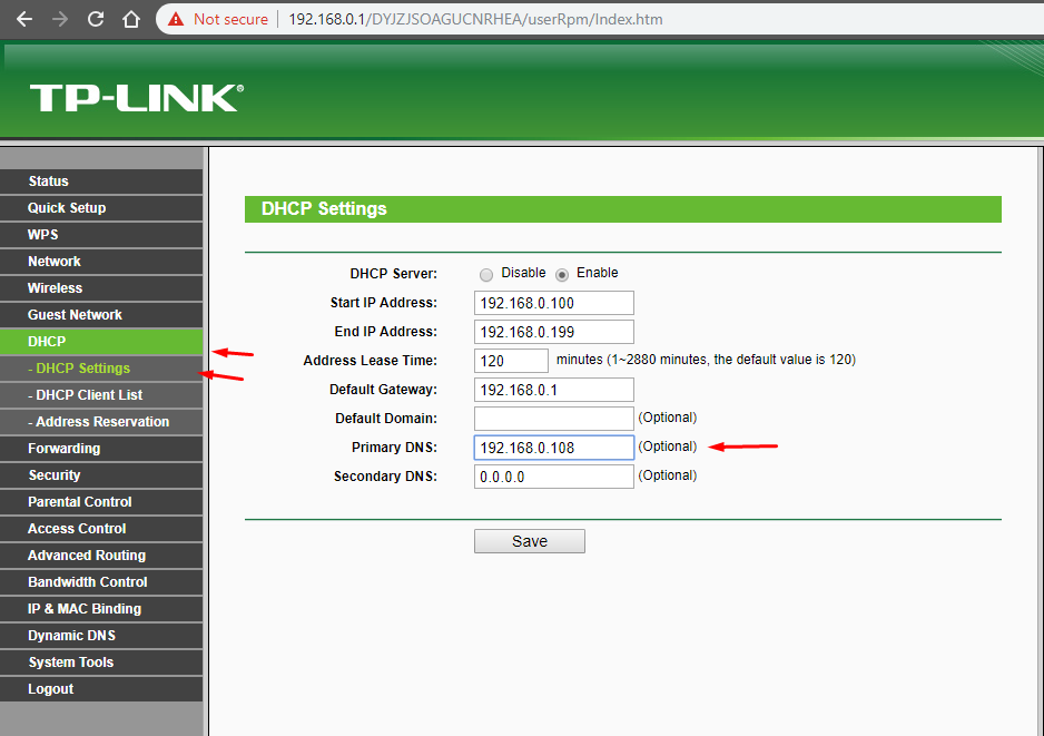Pi-Hole Network Configuration 